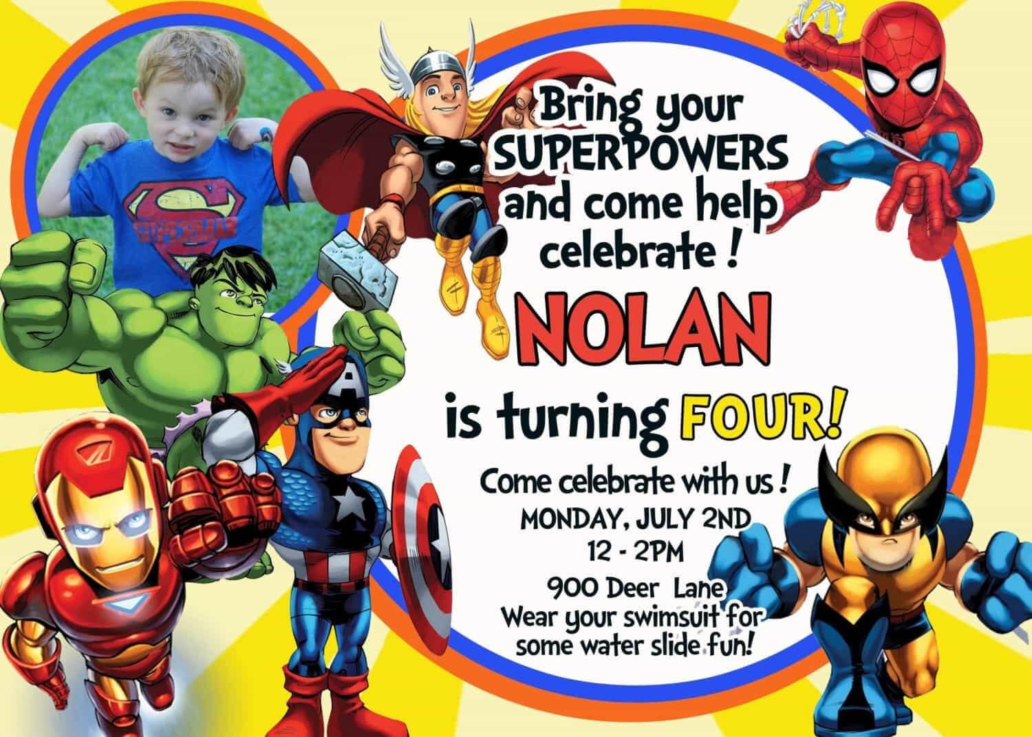 Nice Tips For Choosing Avengers Birthday Invitations Free Pertaining To Avengers Birthday Card Template