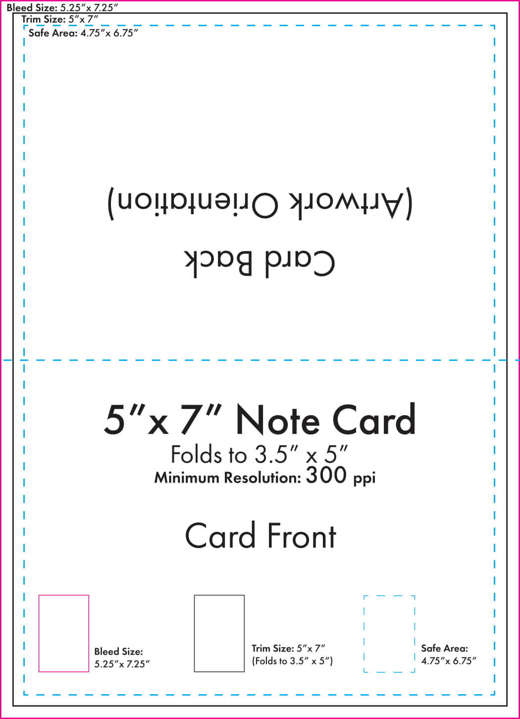 Note Card Size Template – Ironi.celikdemirsan For 5 By 8 Index Card Template