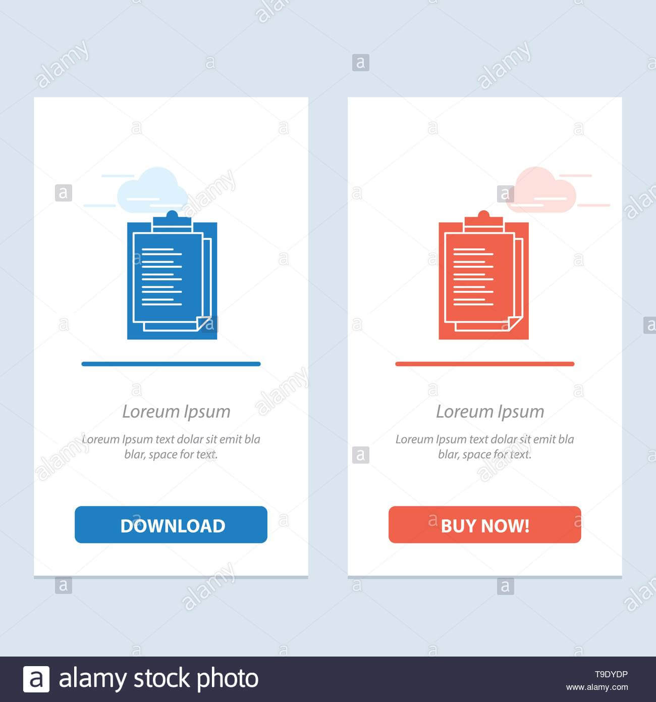 Notepad, Report Card, Result, Presentation Blue And Red Intended For Result Card Template
