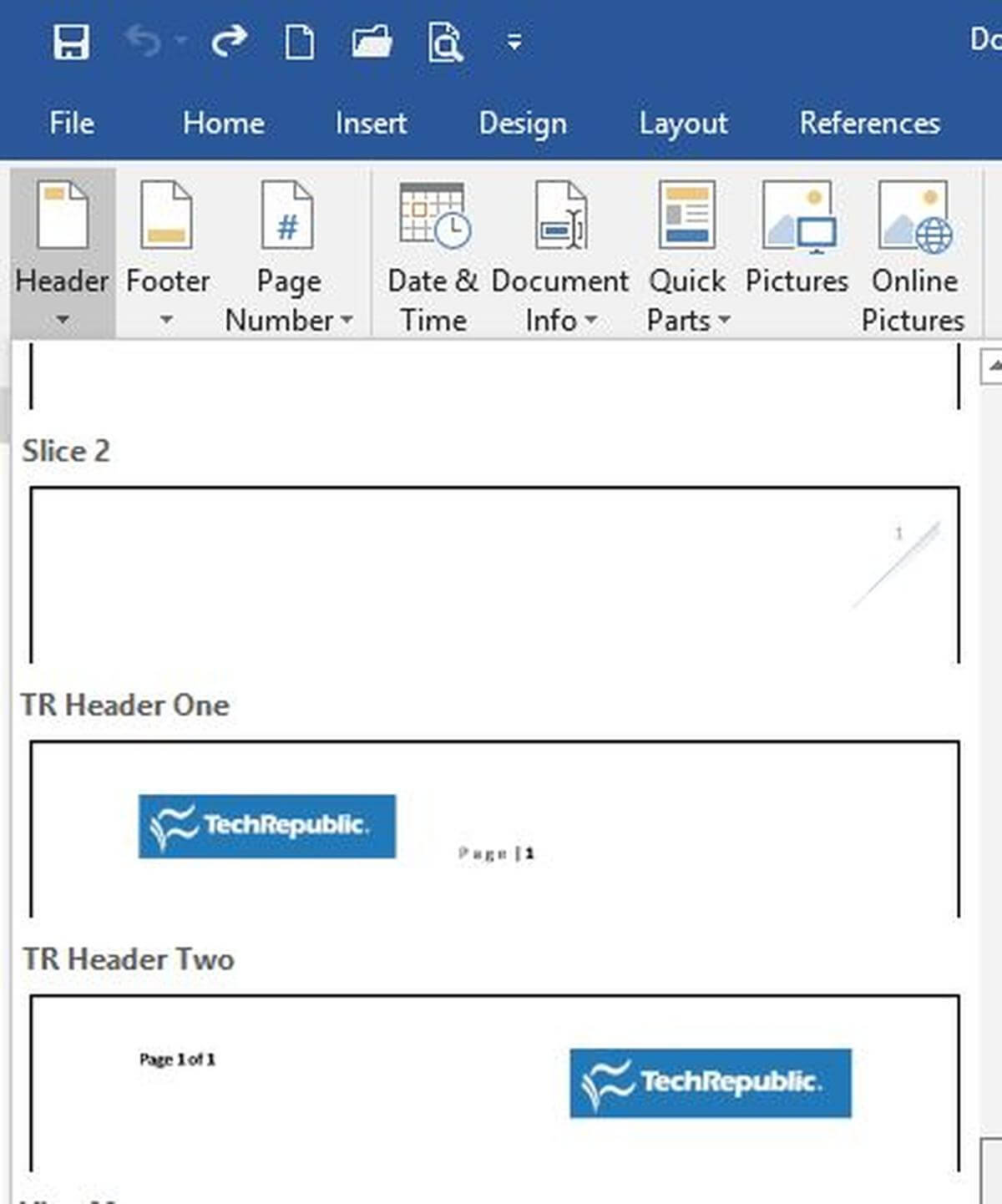 Office Q&a: Adding Custom Headers To Word's Headers Gallery Within Header Templates For Word