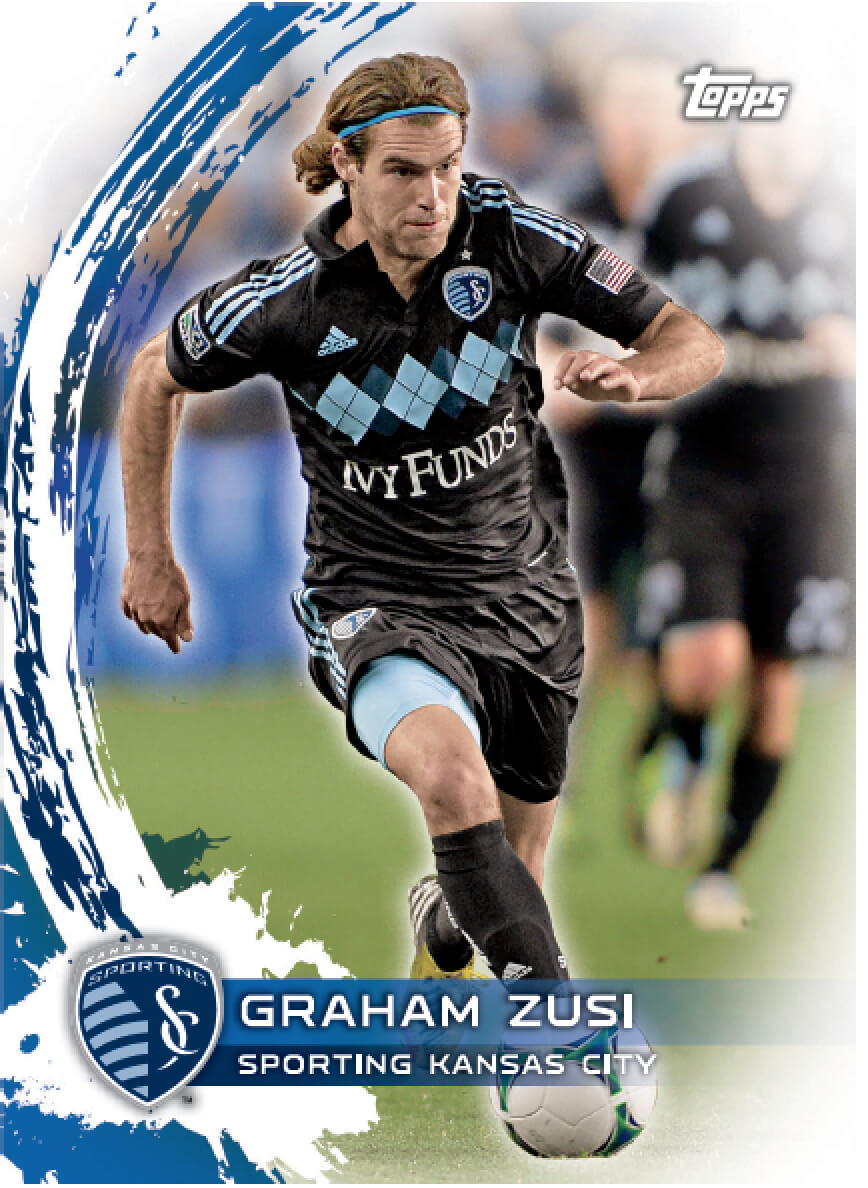 One Of Graham Zusi's Seven Cards In The New Topps Mls Pertaining To Soccer Trading Card Template