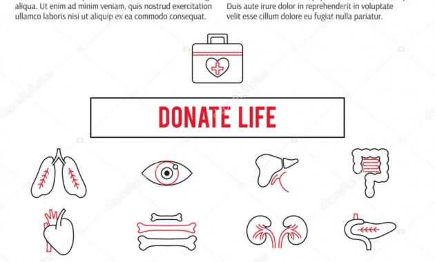 Organ Donation Template — Stock Vector © Julia_Khimich within Organ Donor Card Template