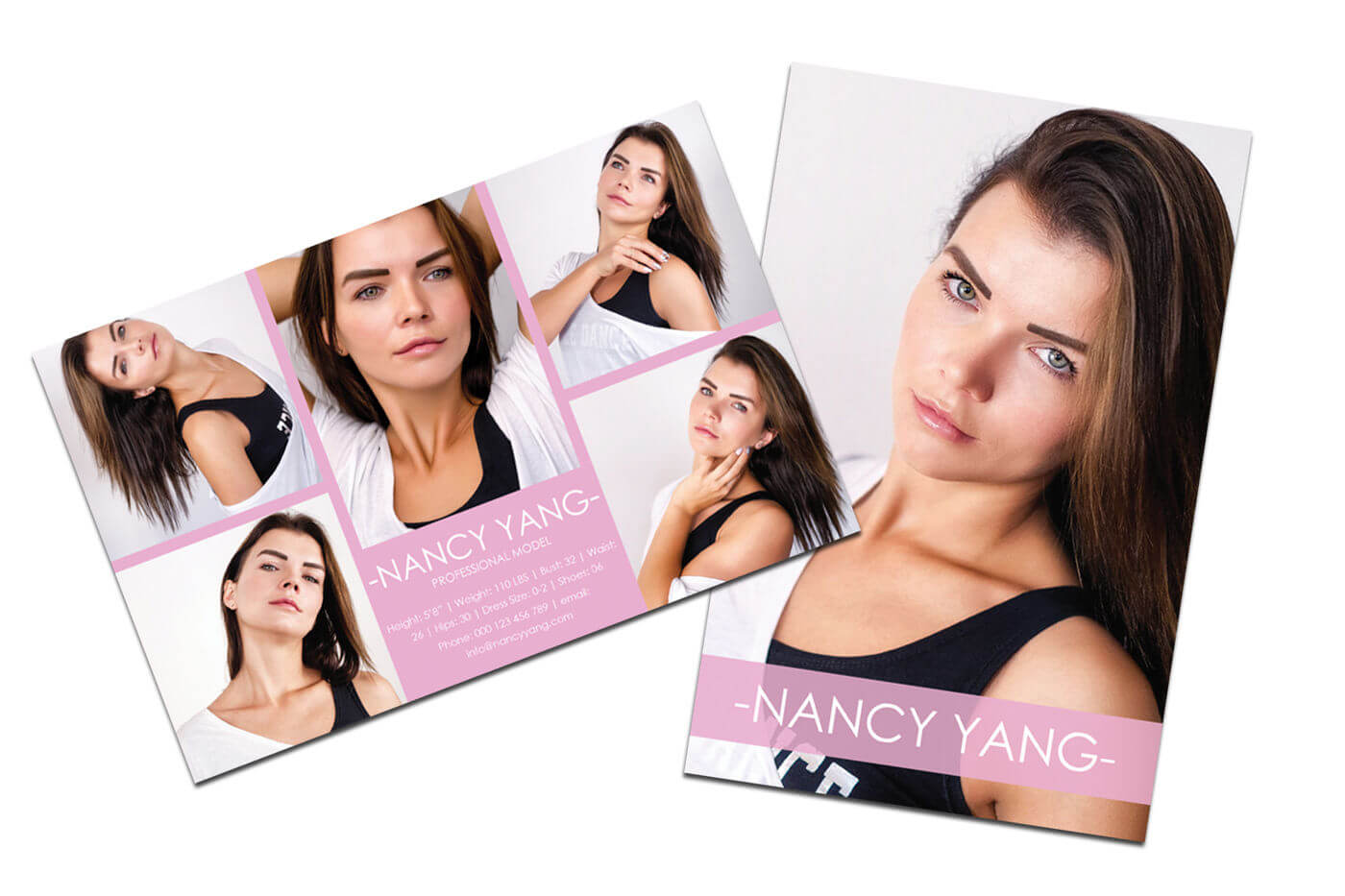 Outstanding Model Comp Card Template Ideas Free Photoshop In Free Zed Card Template