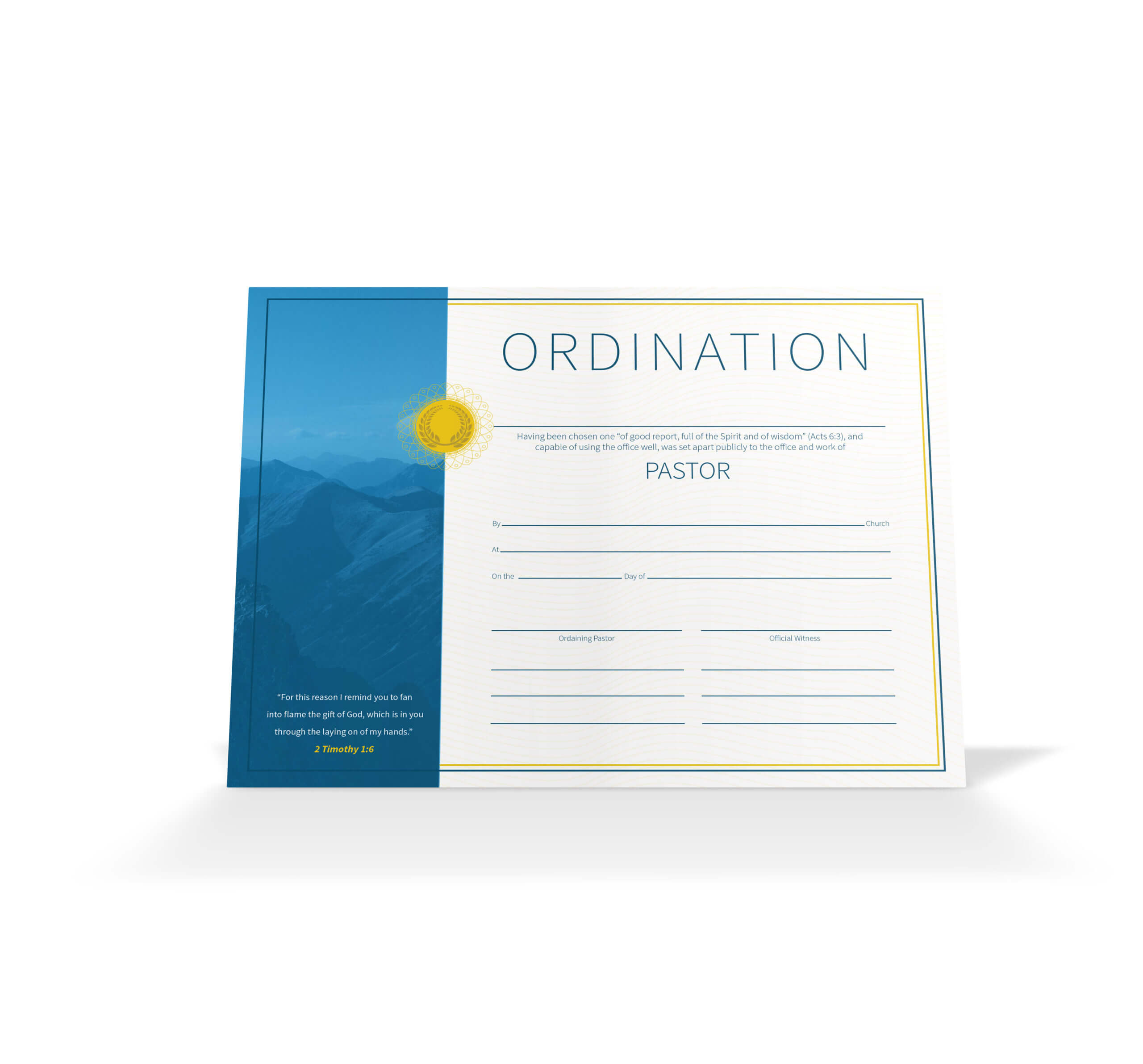 Pastor Ordination Certificate – Vineyard Digital Membership Pertaining To Certificate Of Ordination Template