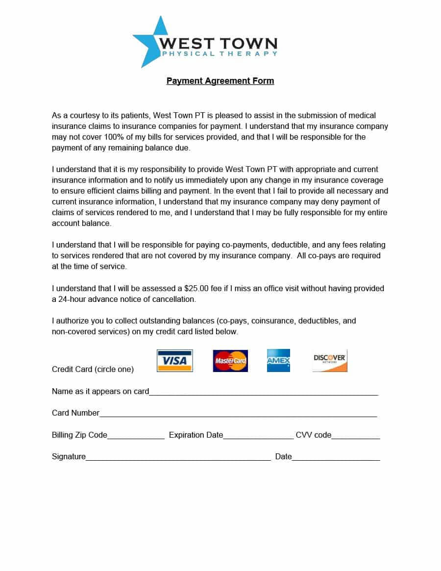 Payment Agreement – 40 Templates & Contracts ᐅ Template Lab Within Corporate Credit Card Agreement Template