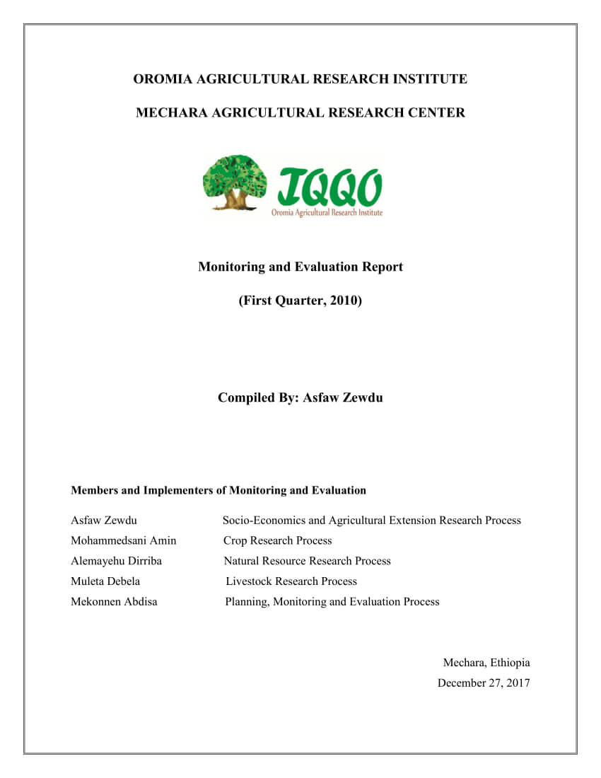 Pdf) Monitoring And Evaluation Report Throughout M&e Report Template