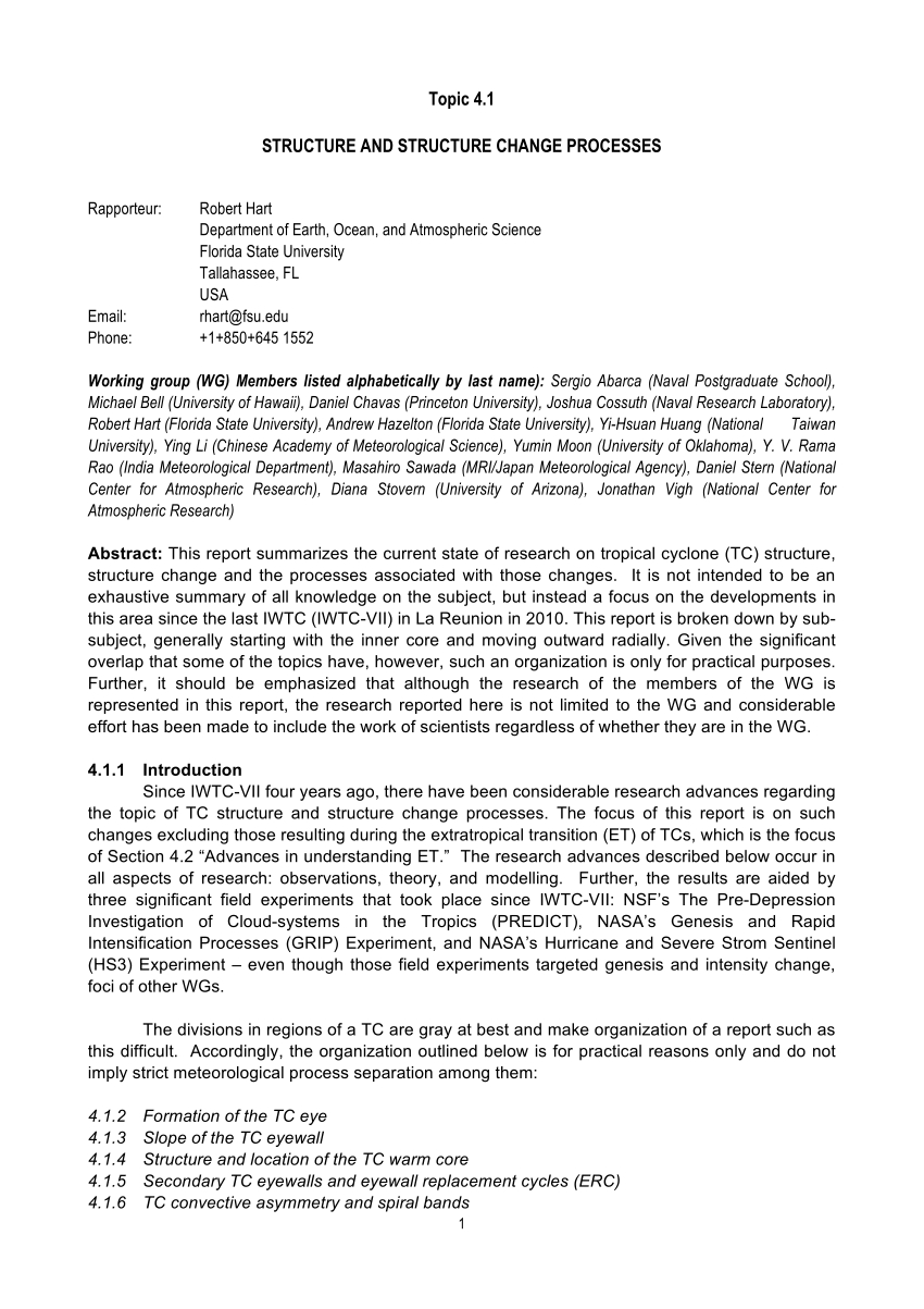 Pdf) Structure And Structure Change Processes - Rapporteur Regarding Rapporteur Report Template