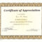 Perfect Attendance Award Certificate Template in Perfect Attendance Certificate Template
