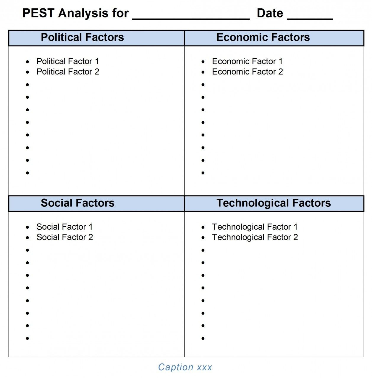 Pest Analysis Ms Word Template | Pestel Analysis, Words With Regard To Pestel Analysis Template Word