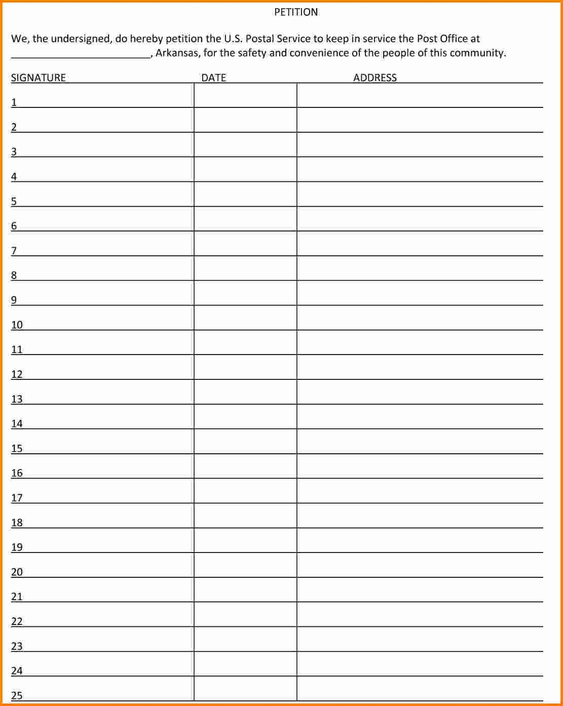 Petition Template – How You Promote Your Petition Is Going Pertaining To Blank Petition Template