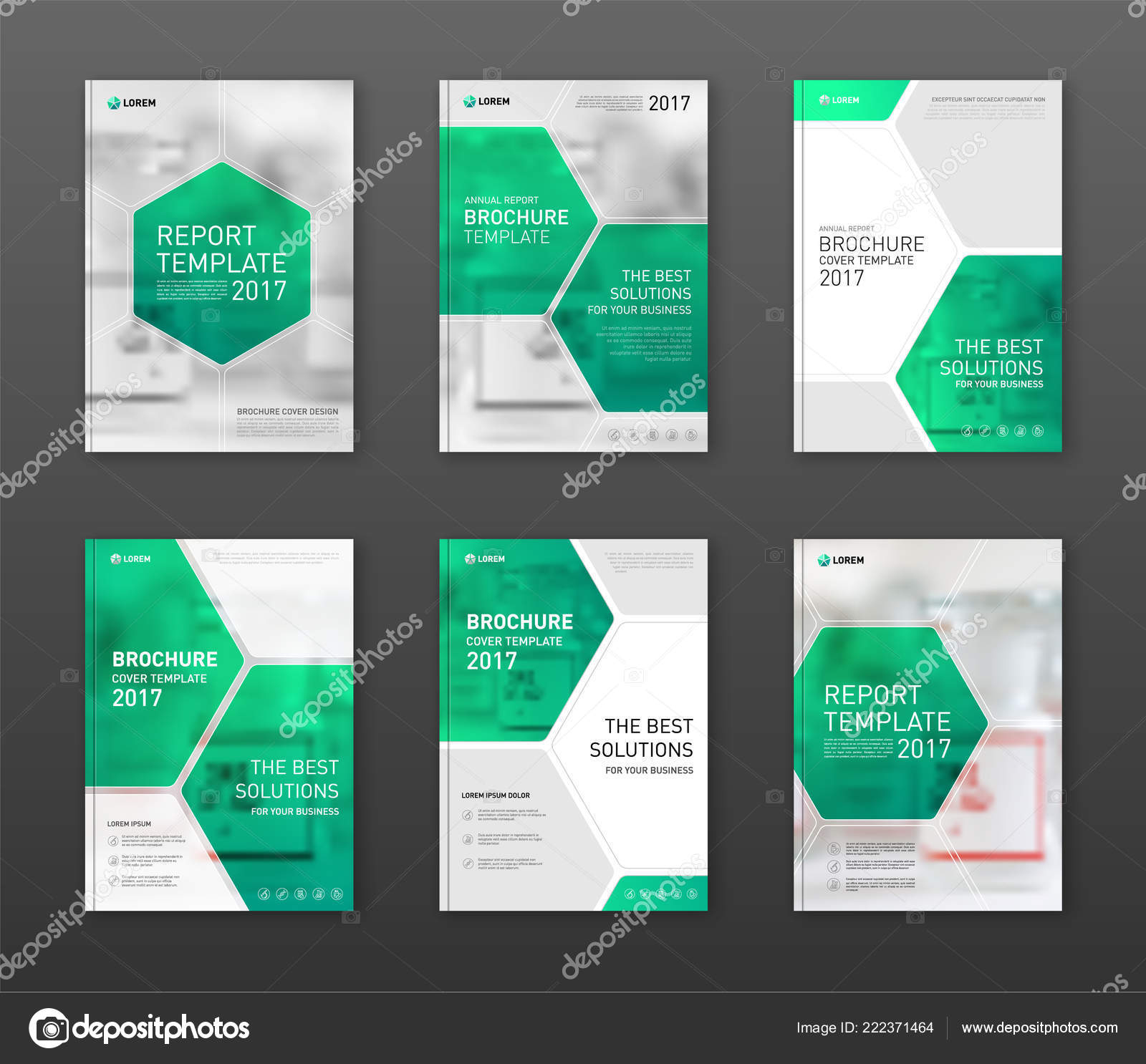Pharmaceutical Brochure Cover Templates Set. — Stock Vector For Pharmacy Brochure Template Free
