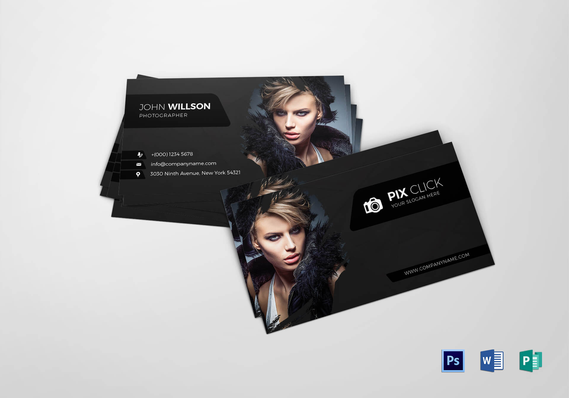 Photographer Business Card Template With Photography Business Card Template Photoshop