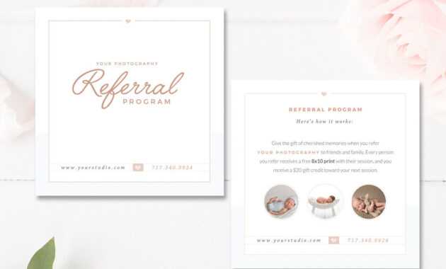 Photography Referral Card Templates, Referral Program with Referral Card Template Free