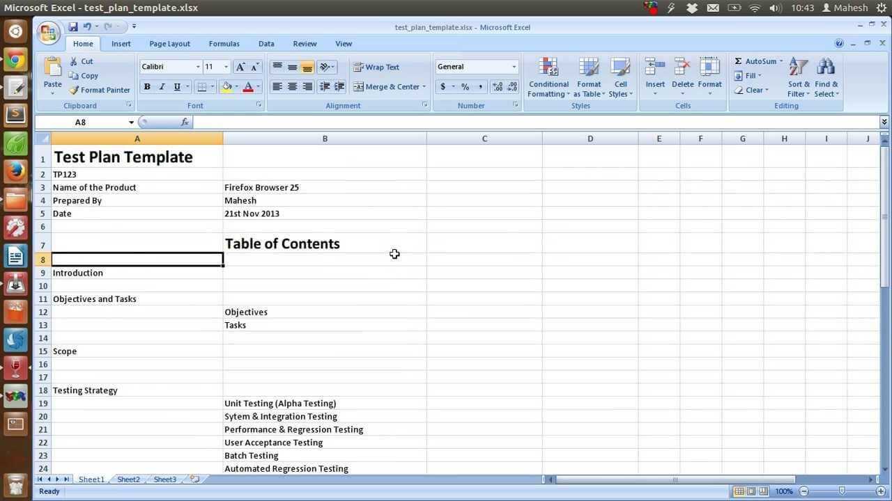 Pin Di Programming Throughout Test Summary Report Excel Template