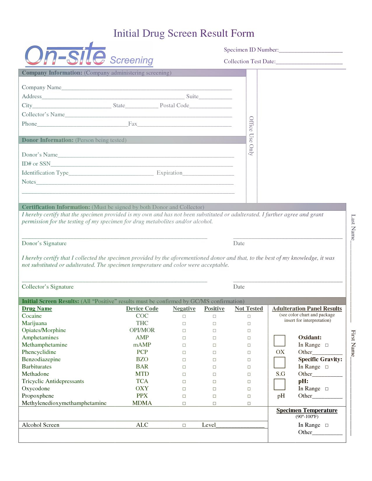 Pin On Drug Test Report Template Inside Property Condition Assessment Report Template