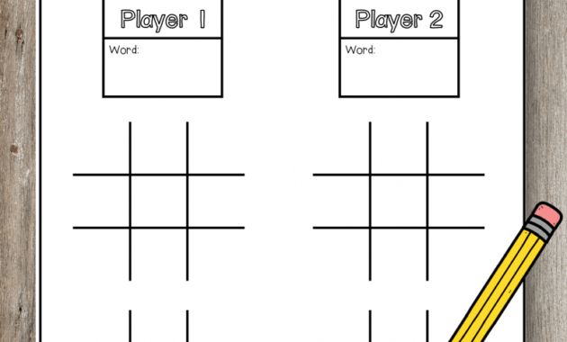 Pin On Ela in Tic Tac Toe Template Word