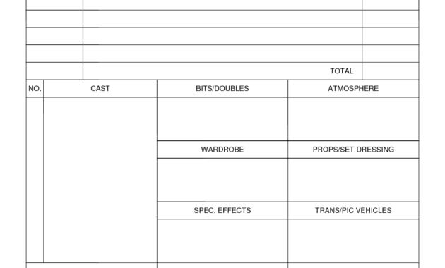 Pin On Film in Shooting Script Template Word