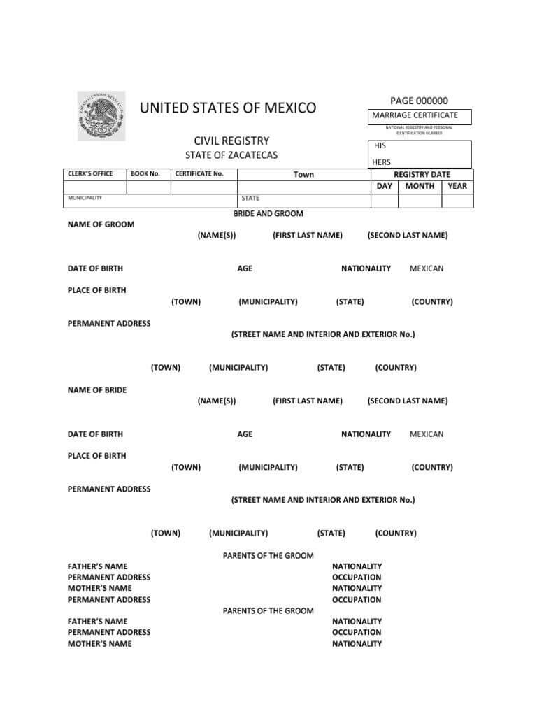 Pin On Google Doc Spreadsheet Template Sample Intended For Mexican Marriage Certificate Translation Template