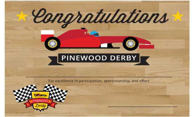 Pin On Pinewood Derby in Pinewood Derby Certificate Template