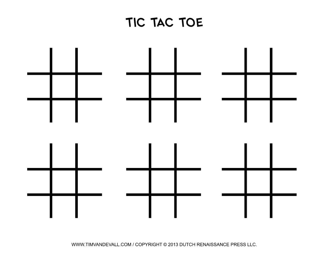 Pin On Tic Tac Toe Game Printables Regarding Tic Tac Toe Template Word