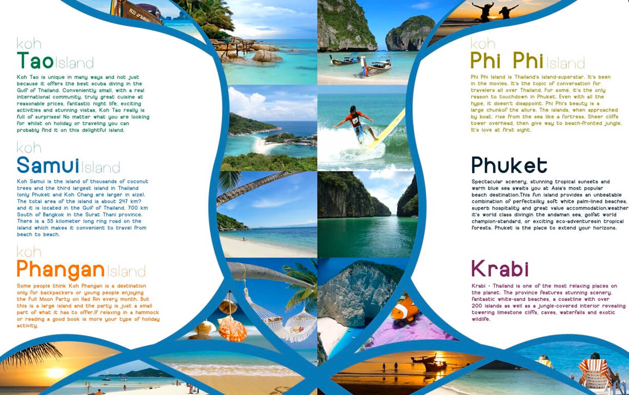 Pinfarideh On Brochure Design | Travel Brochure Design In Island Brochure Template