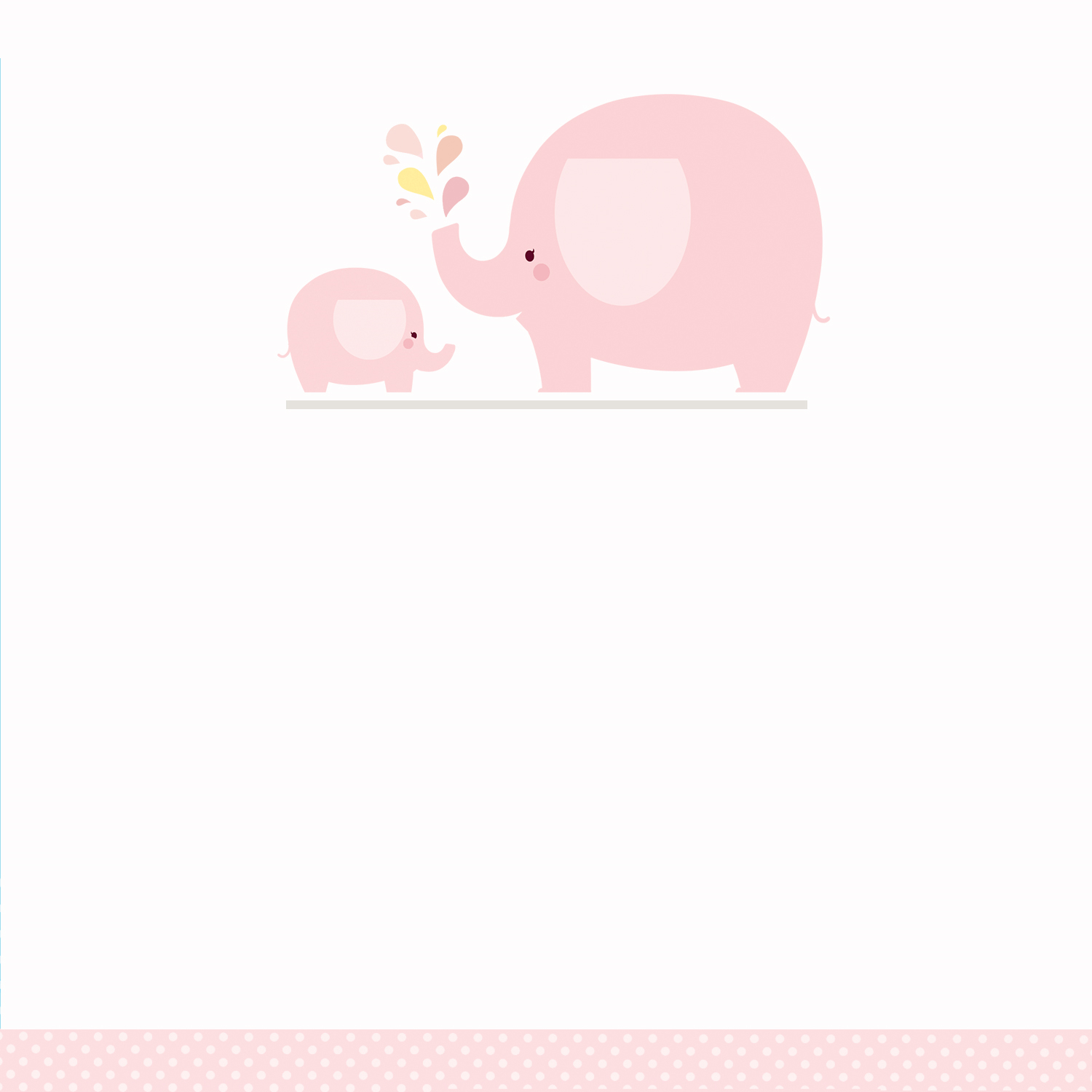 Pink Baby Elephant – Free Printable Baby Shower Invitation Pertaining To Blank Elephant Template