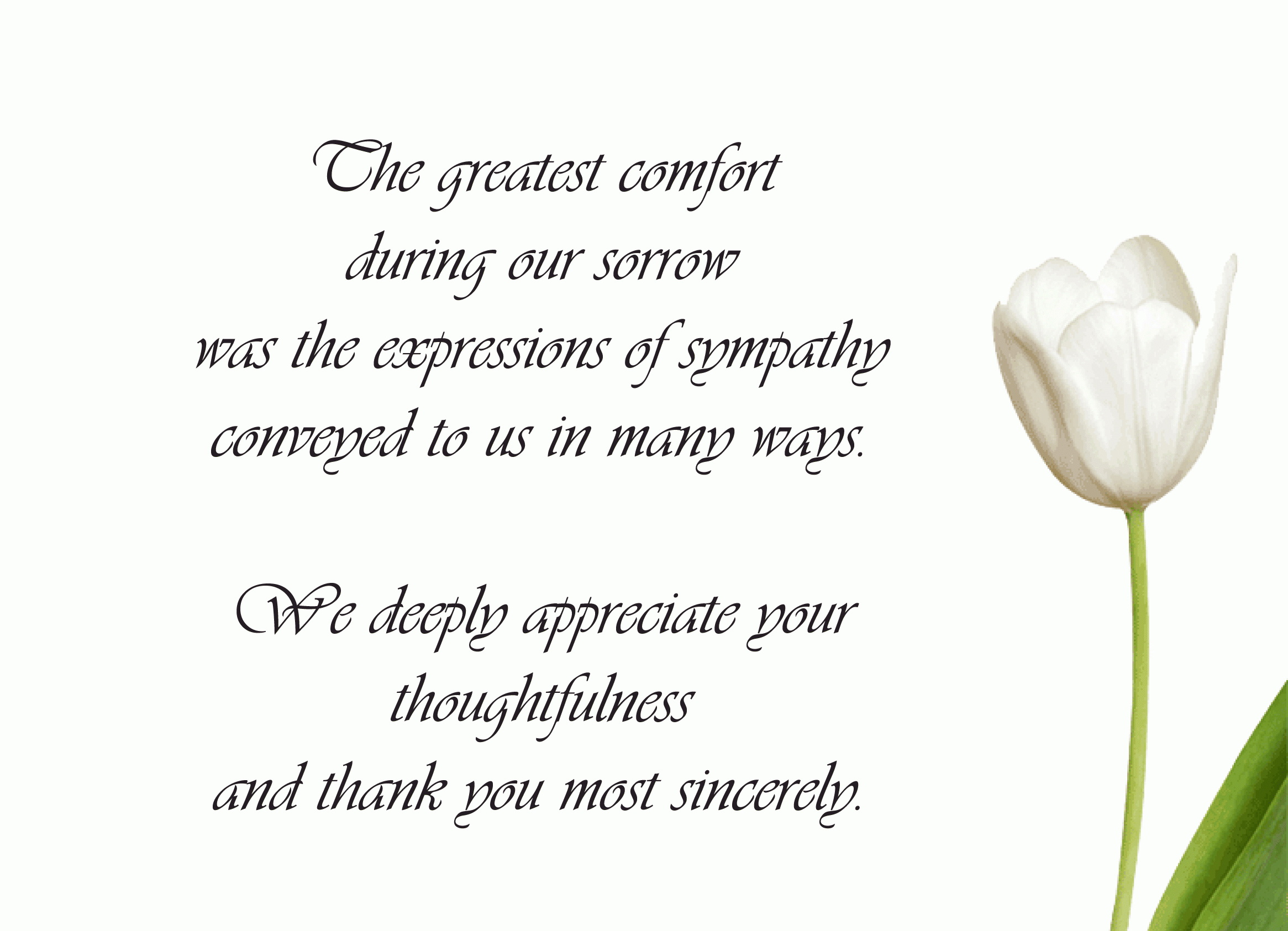 Pinkristine Wayman On Sympathy Thank Yous | Funeral Intended For Sympathy Thank You Card Template