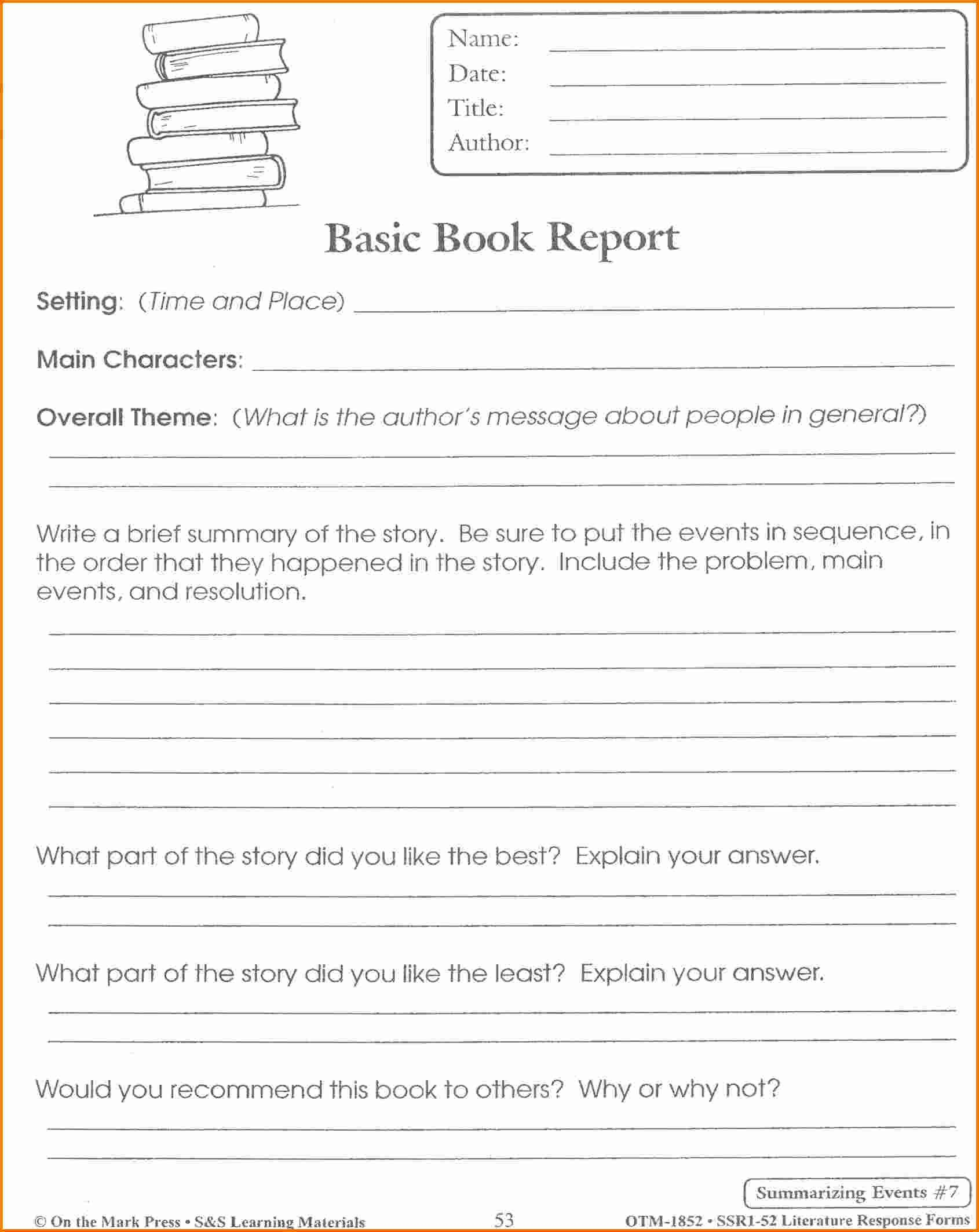 Pinmarcus Tong On Book | Book Report Templates, Book Inside 4Th Grade Book Report Template