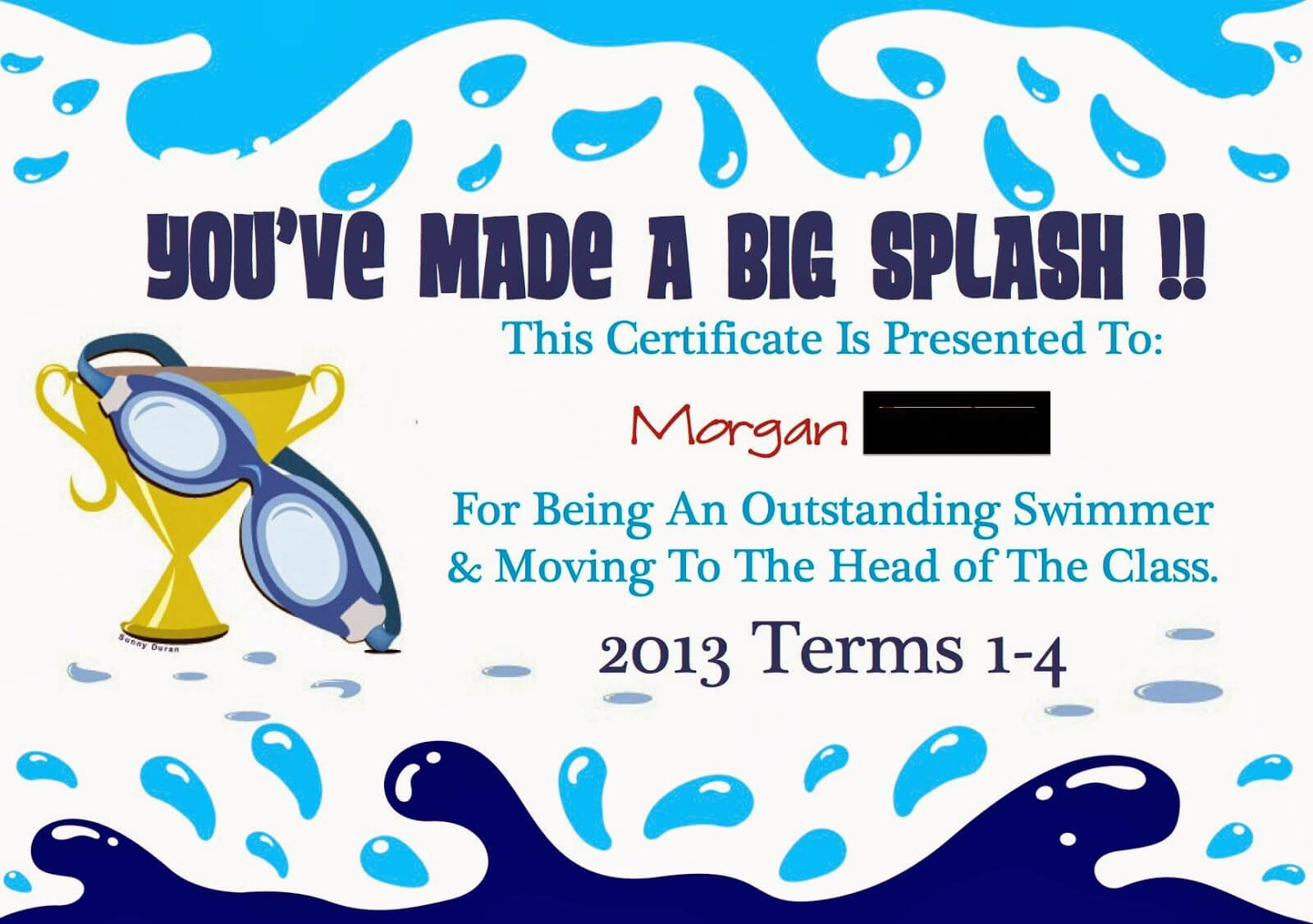 Pinmarwa Mattar On Swimming | Swimming Lessons For Kids In Swimming Certificate Templates Free