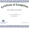 Pinwilliam Calderon On Certificate Templates | Free For Training Certificate Template Word Format