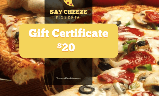 Pizzeria Restaurant Gift Certificate Template | Gift pertaining to Pizza Gift Certificate Template