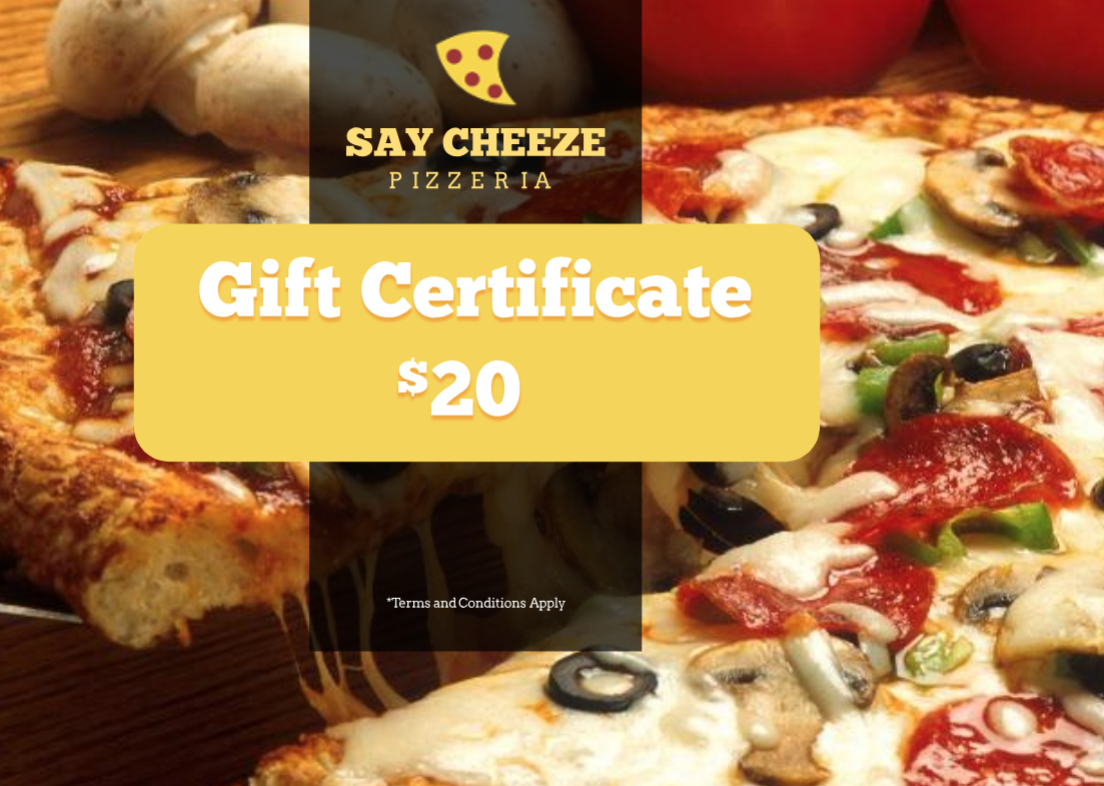 Pizzeria Restaurant Gift Certificate Template | Gift Pertaining To Pizza Gift Certificate Template