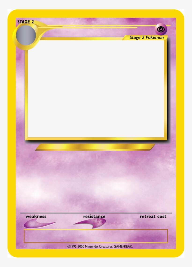 Pokemon Card Template Png - Blank Top Trumps Template Within Top Trump Card Template
