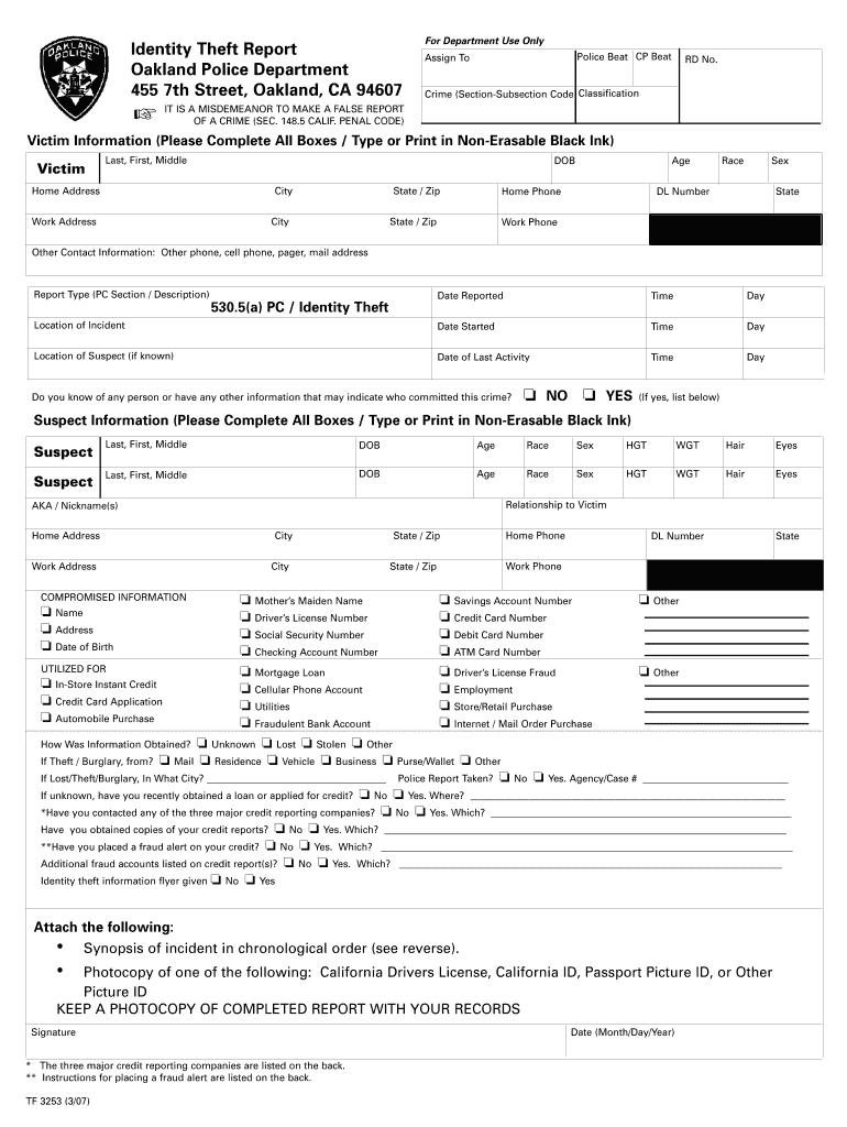 Police Report Example – Fill Online, Printable, Fillable Intended For Fake Police Report Template