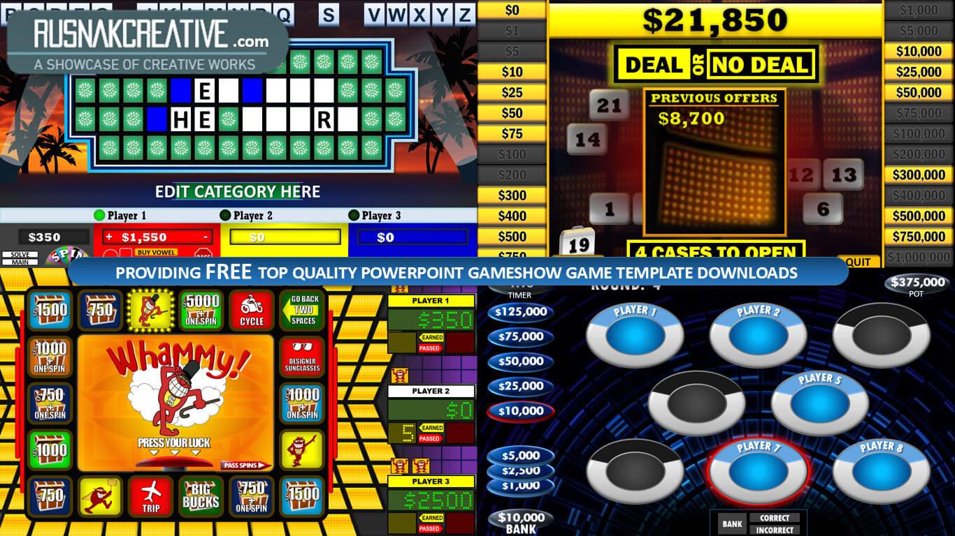 Powerpoint Game Show Templates – Customizeadding Your With Quiz Show Template Powerpoint