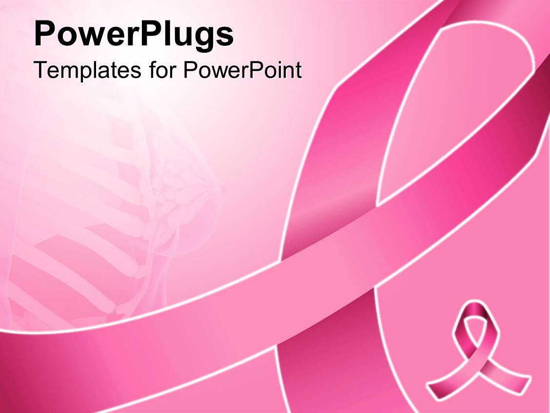Powerpoint Template: Pink Ribbon For Fighting Breast Cancer Within Breast Cancer Powerpoint Template
