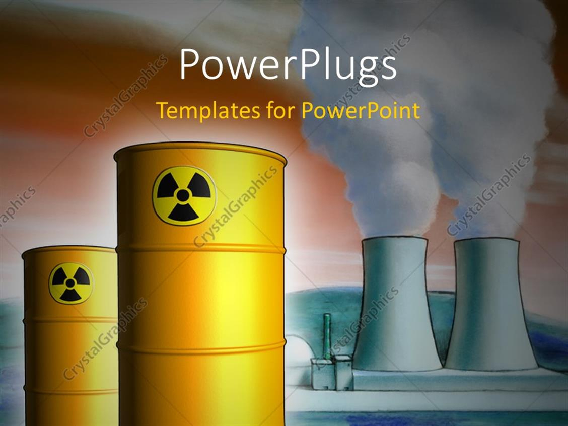 Powerpoint Template: Radioactive Waste From A Nuclear Power Pertaining To Nuclear Powerpoint Template