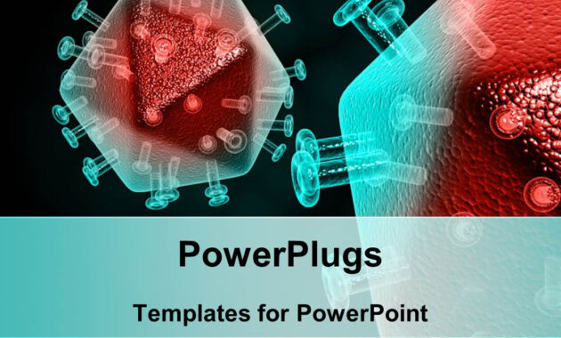 Powerpoint Template: Tested Sample Of Cells Infectedhiv inside Virus Powerpoint Template Free Download