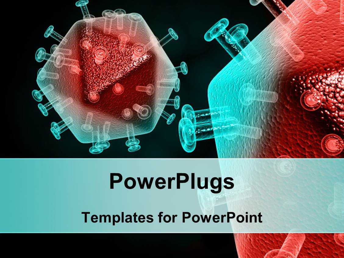 Powerpoint Template: Tested Sample Of Cells Infectedhiv Inside Virus Powerpoint Template Free Download