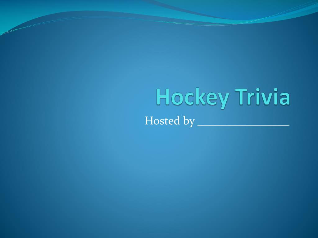 Ppt – Hockey Trivia Powerpoint Presentation, Free Download Intended For Trivia Powerpoint Template