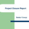 Ppt – Project Closure Report Powerpoint Presentation, Free Throughout Project Closure Report Template Ppt