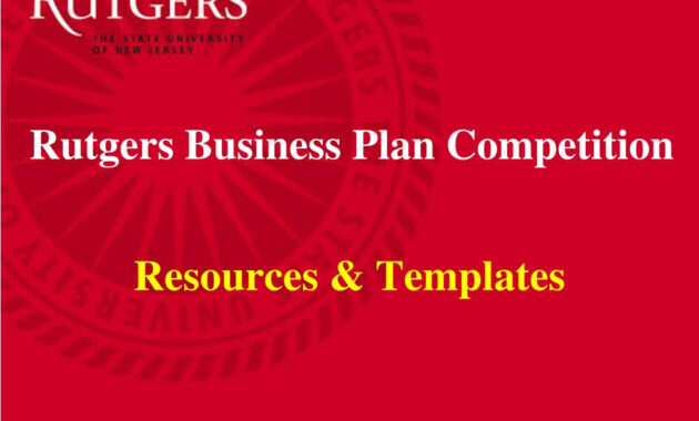 Ppt - The 9 Th Annual Rutgers Business Plan Competition intended for Rutgers Powerpoint Template