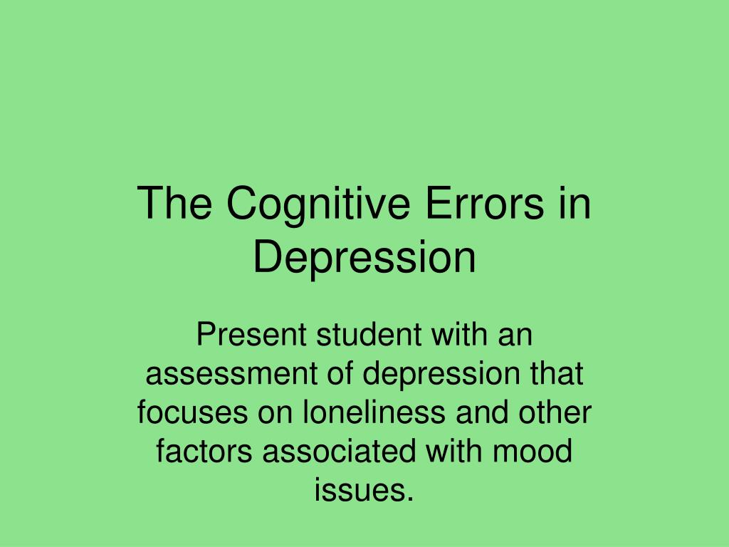 Ppt – The Cognitive Errors In Depression Powerpoint Within Depression Powerpoint Template