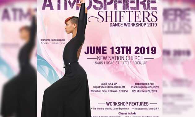 Praise Dance Workshop Flyer Template #flyerthemes | Flyer throughout Dance Flyer Template Word