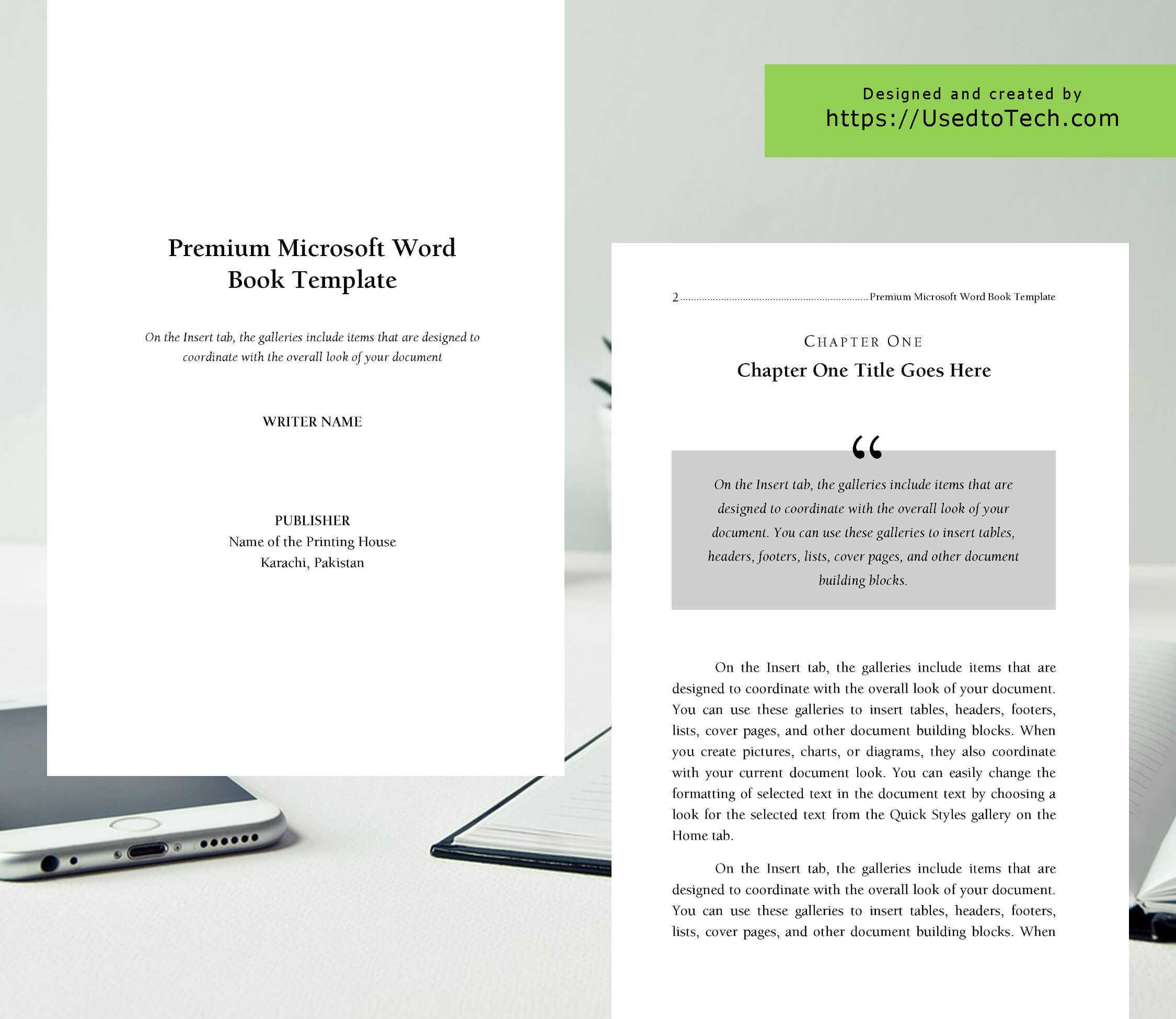 Premium & Free 6 X 9 Book Template For Microsoft Word - Used With Regard To 6X9 Book Template For Word