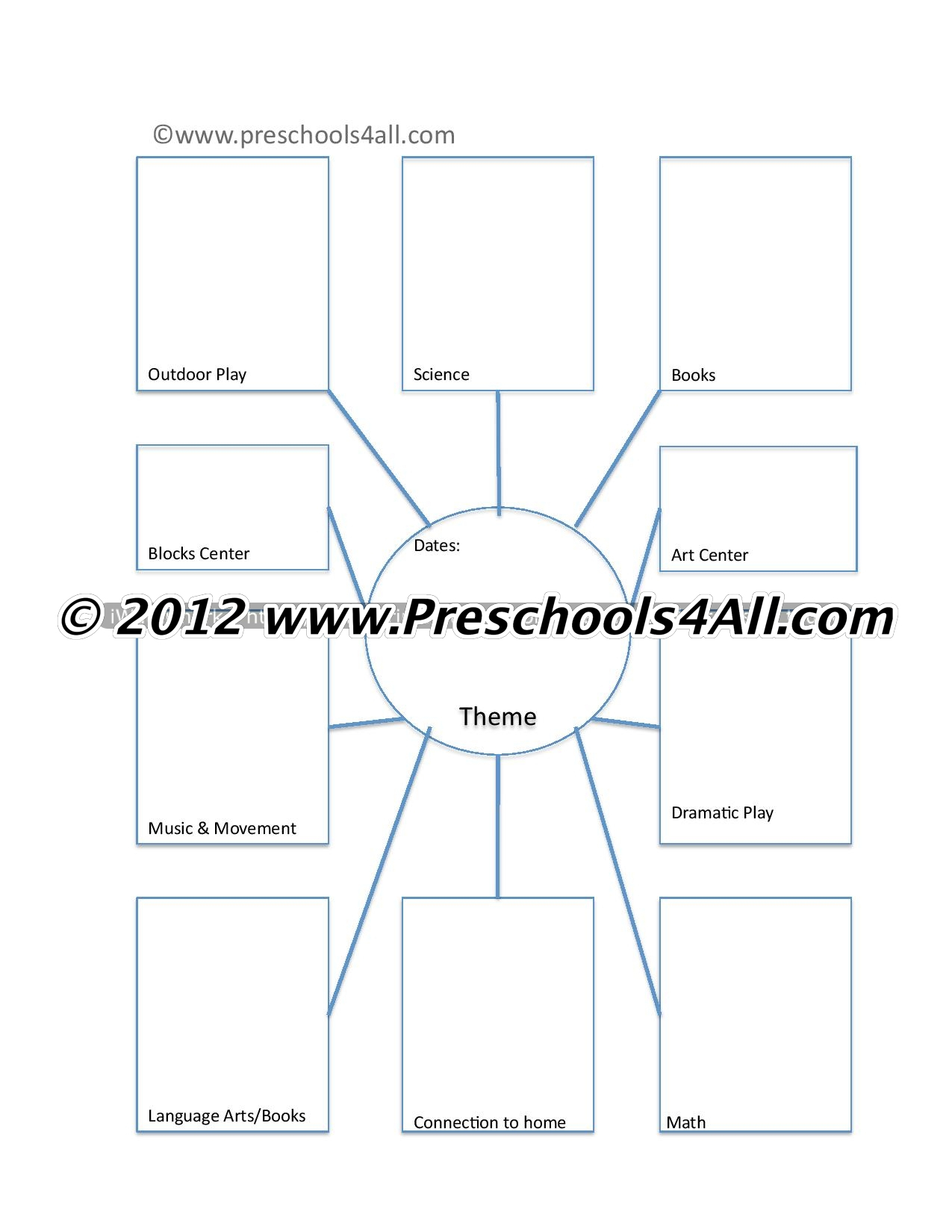 Preschool Lesson Plan Template – Lesson Plan Book Template For Blank Food Web Template