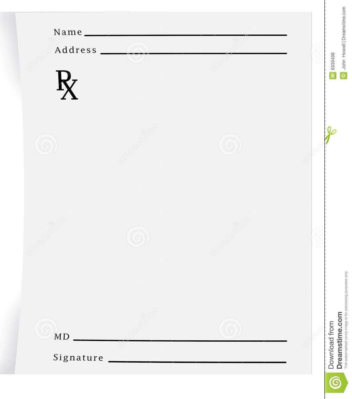 Prescription Pad Blank – Download From Over 27 Million High Throughout Blank Prescription Form Template