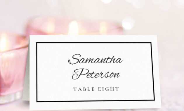 Print Out These 8 Free Place Card Templates For Your Wedding within Place Card Setting Template