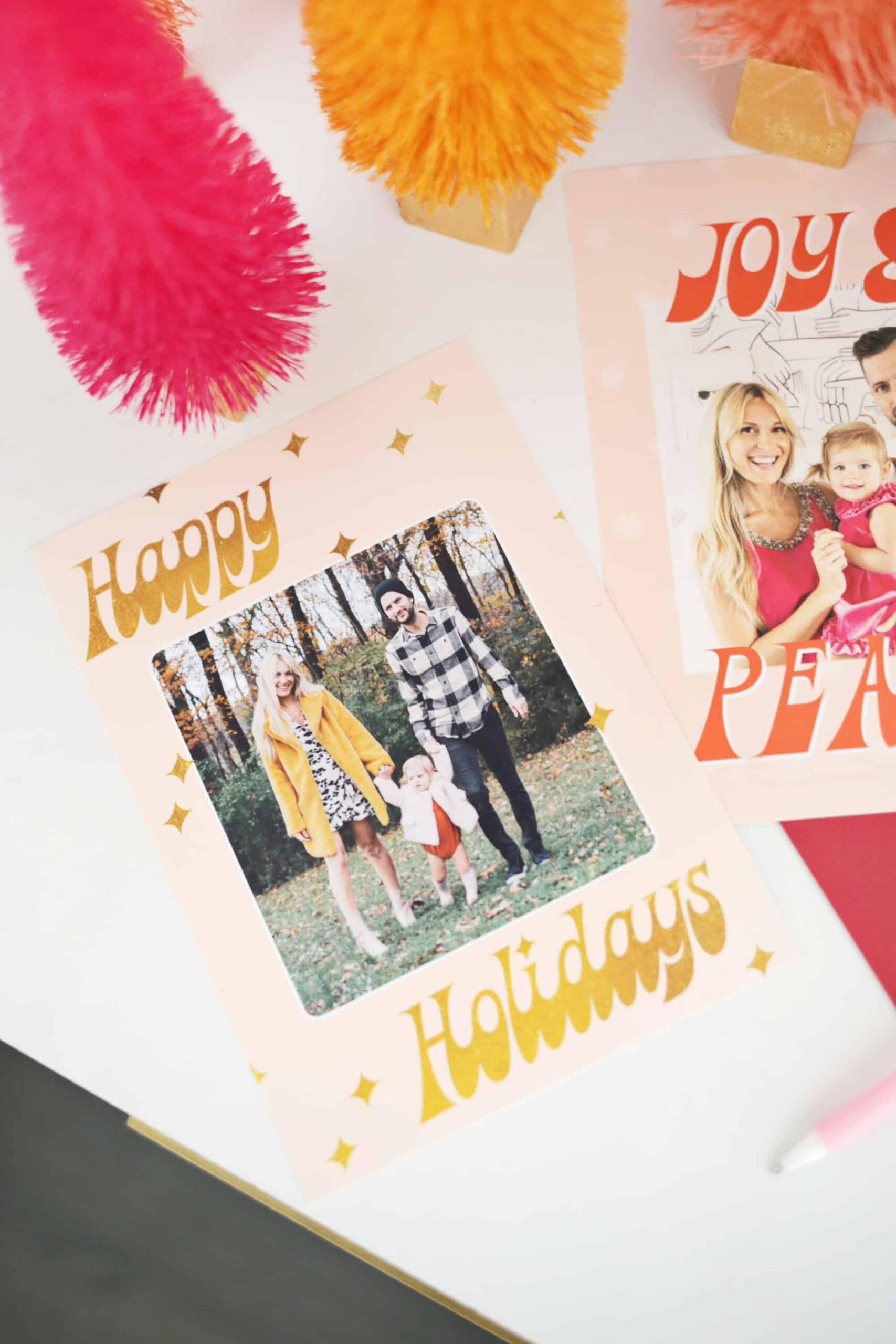Print Your Own Holiday Cards (Free Template Included | Snail In Print Your Own Christmas Cards Templates