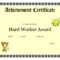 Printable Achievement Certificates Kids | Hard Worker Inside Sports Day Certificate Templates Free